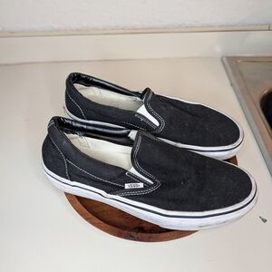 Vans Black Slip-On Sneakers